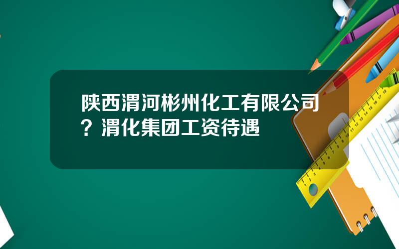 陕西渭河彬州化工有限公司？渭化集团工资待遇