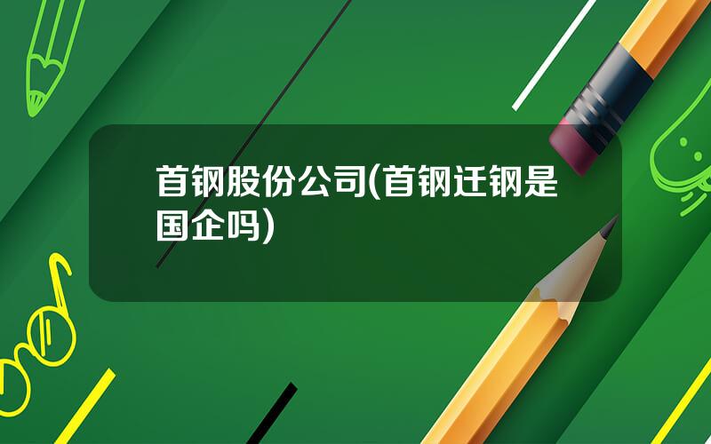 首钢股份公司(首钢迁钢是国企吗)